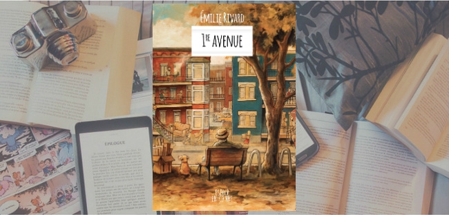 Couverture du roman "1re avenue" de Émilie Rivard.