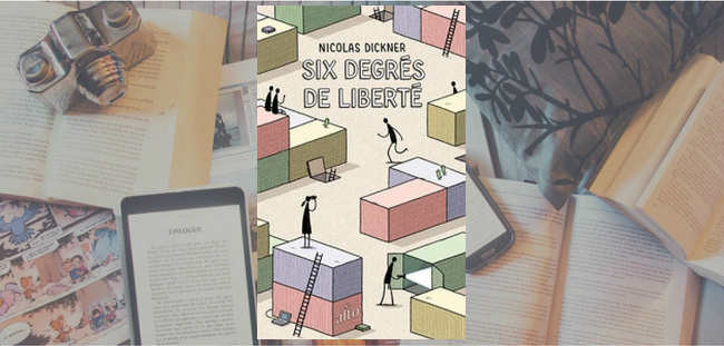 Couverture du roman "Six degrés de liberté" de Nicolas Dickner.