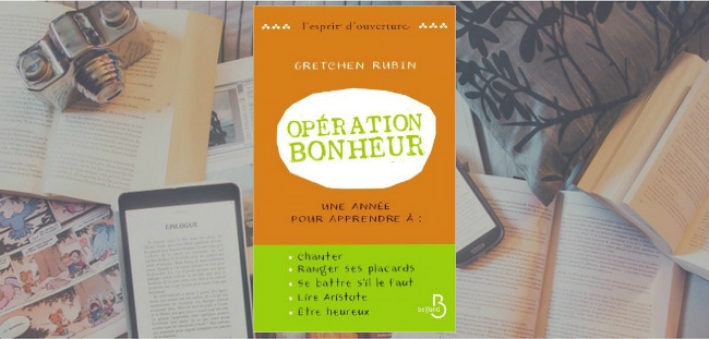 Couverture du livre Opération bonheur de Gretchen Rubin.