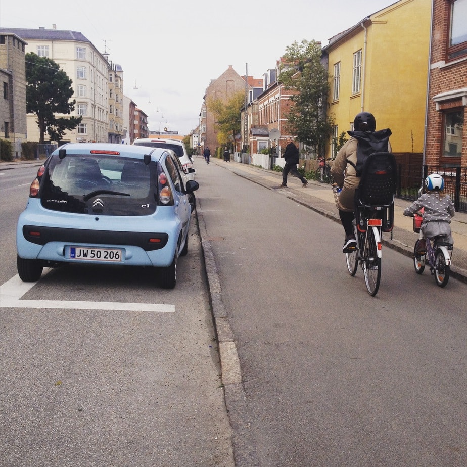 Vélos et voitures font bon ménage au Danemark.