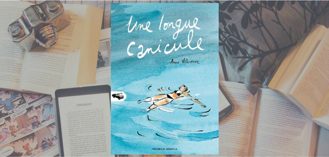 Couverture de l'album "Une longue canicule" d'Anne Villeneuve, publié chez Mécanique Générale.