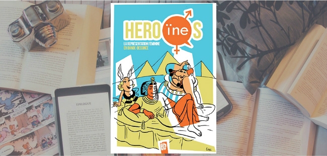 Couverture du livre "Héro(ïne)s : la représentation féminine en BD" de Lyon BD.