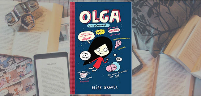Couverture du livre Olga : on déménage! d'Elise Gravel.