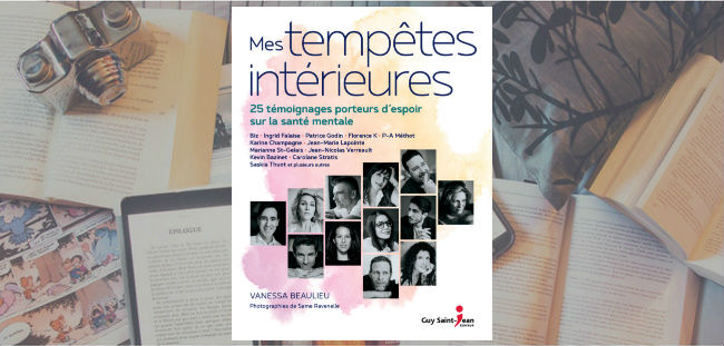Couverture du livre Mes tempêtes intérieures de Vanessa Beaulieu, chez Guy Saint-Jean Éditeur.